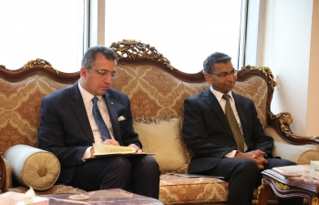 On Sunday 26 March 2023, Ambassador Prashant Pise met H.E. Mr. Razaq Muhaibes Al Saadawi, Minister of Transport, Government of Republic of Iraq. During the meeting, bilateral issues of mutual interest were discussed.